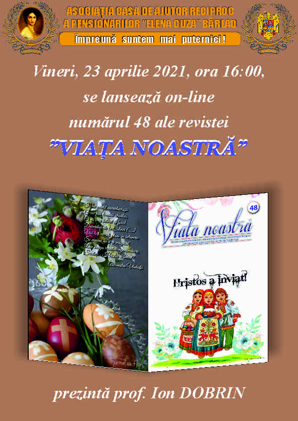 Lansare revista "VIAȚA NOASTRĂ" nr 48